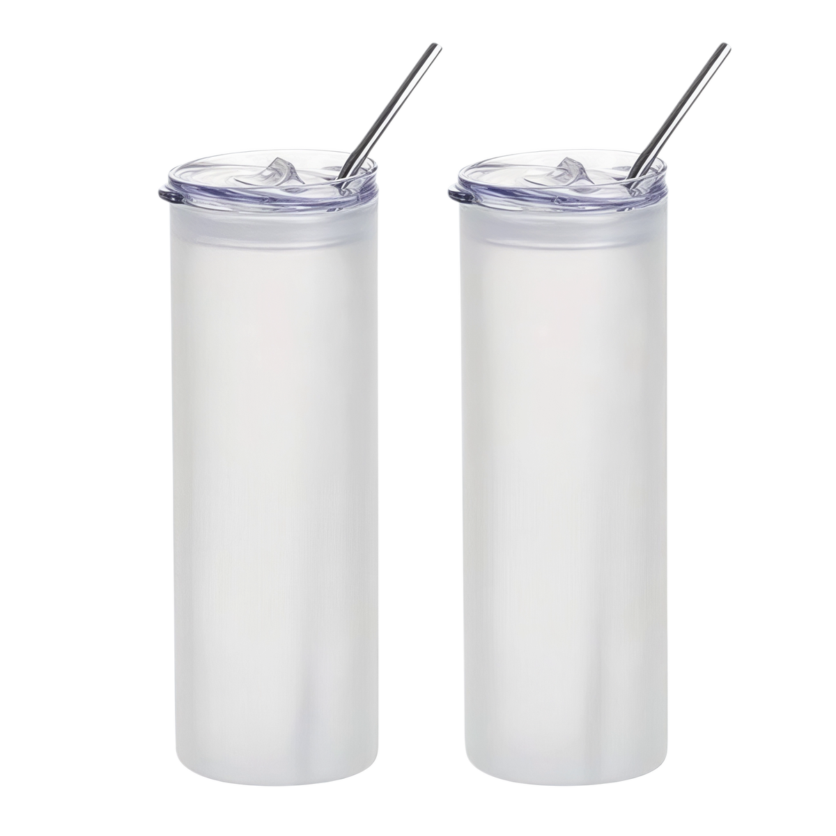Vaso delgado esmerilado